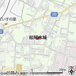長野県飯田市松尾水城周辺の地図