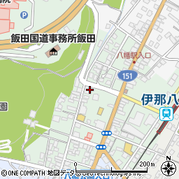 長野県飯田市八幡町2038周辺の地図