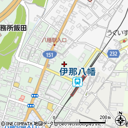長野県飯田市八幡町2185周辺の地図
