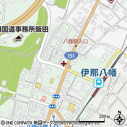 長野県飯田市八幡町2156周辺の地図