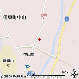 兵庫県豊岡市但東町中山578周辺の地図