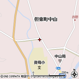 兵庫県豊岡市但東町中山838周辺の地図