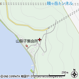 滋賀県長浜市木之本町山梨子周辺の地図