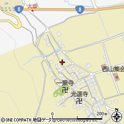 滋賀県長浜市木之本町西山673周辺の地図
