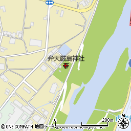 弁天厳島神社周辺の地図