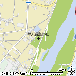 弁天厳島神社周辺の地図