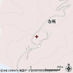 山梨県市川三郷町（西八代郡）寺所周辺の地図