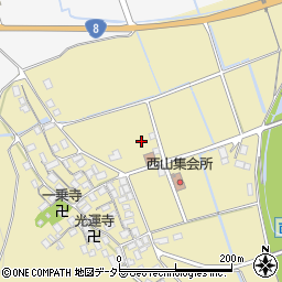 滋賀県長浜市木之本町西山688周辺の地図
