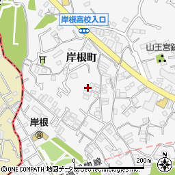 神奈川県横浜市港北区岸根町周辺の地図