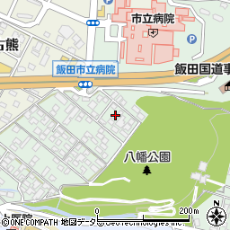 長野県飯田市八幡町487周辺の地図