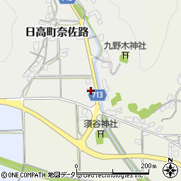 兵庫県豊岡市日高町奈佐路2周辺の地図