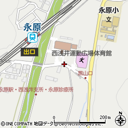 西浅井町役場前周辺の地図