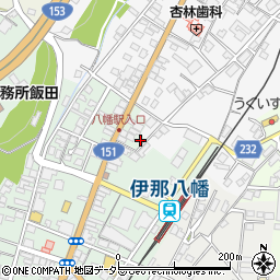 長野県飯田市八幡町2170周辺の地図
