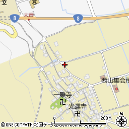 滋賀県長浜市木之本町西山1376周辺の地図