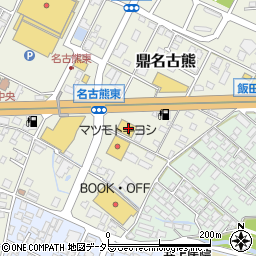 ユニクロ飯田店周辺の地図