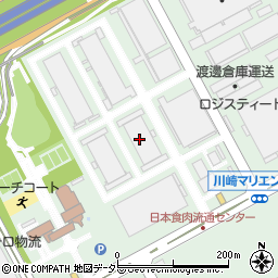 川西倉庫株式会社　東扇島冷蔵庫周辺の地図