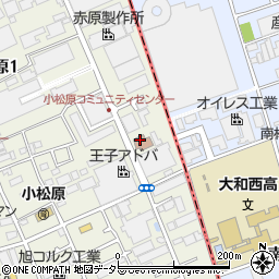 小松原コミュニティセンター周辺の地図