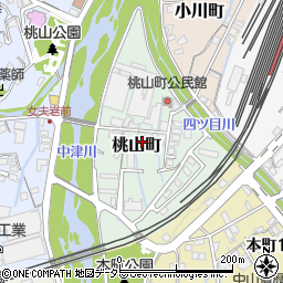 岐阜県中津川市桃山町周辺の地図