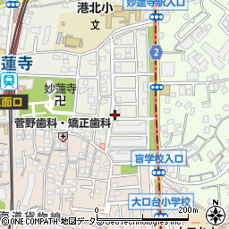 菊名2丁目6矢野邸☆akippa駐車場周辺の地図