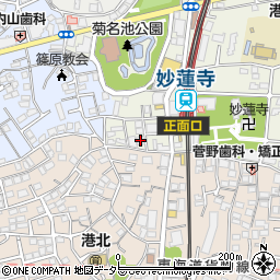 ひよこルーム妙蓮寺保育園周辺の地図