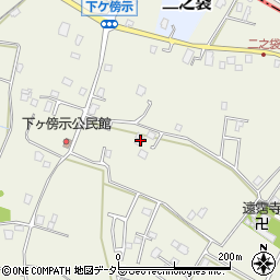 千葉県大網白里市下ケ傍示694周辺の地図