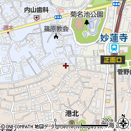 水道修理の救急車横浜仲手原店周辺の地図