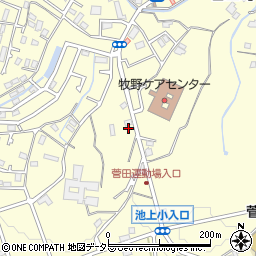 神奈川県横浜市神奈川区菅田町1101周辺の地図