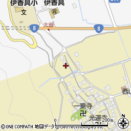 滋賀県長浜市木之本町西山1107周辺の地図