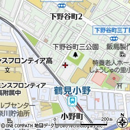横浜下野谷町郵便局周辺の地図