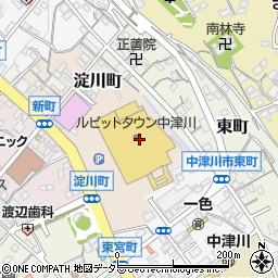 シューラルールビットタウン中津川店周辺の地図