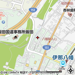 長野県飯田市八幡町2077周辺の地図