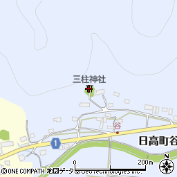 三柱神社周辺の地図