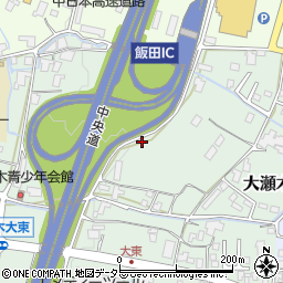長野県飯田市大瀬木493-1周辺の地図
