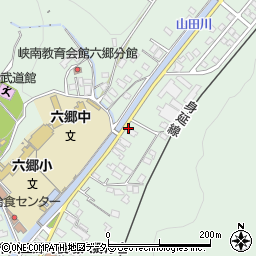 山梨県西八代郡市川三郷町岩間447周辺の地図