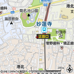 三井住友銀行妙蓮寺 ＡＴＭ周辺の地図