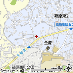 篠原第二駐車場周辺の地図