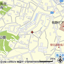 神奈川県横浜市神奈川区菅田町1051周辺の地図
