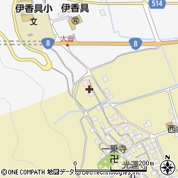 滋賀県長浜市木之本町西山1108周辺の地図