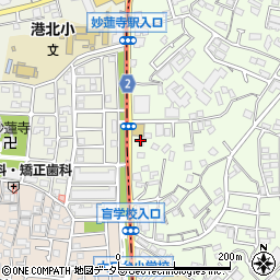 尾崎學院銀嶺幼稚園周辺の地図