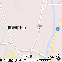 兵庫県豊岡市但東町中山539周辺の地図