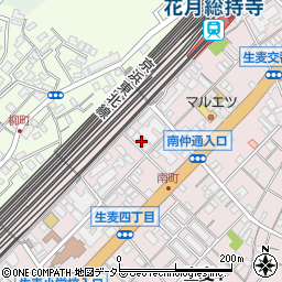 ブランミュール横浜鶴見３周辺の地図