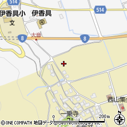滋賀県長浜市木之本町西山660周辺の地図