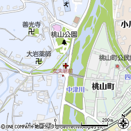 ファミリーマート中津川桃山店周辺の地図