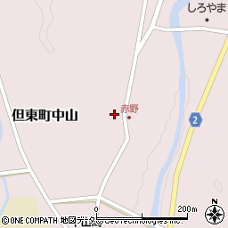 兵庫県豊岡市但東町中山530周辺の地図
