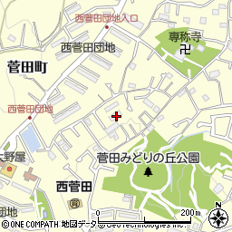 神奈川県横浜市神奈川区菅田町613周辺の地図