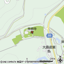 来振寺周辺の地図