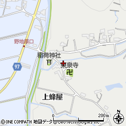 岐阜県美濃加茂市蜂屋町上蜂屋1380周辺の地図