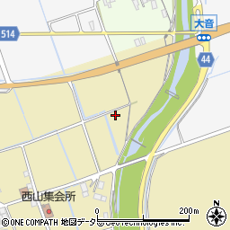 滋賀県長浜市木之本町西山589周辺の地図