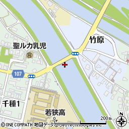 竹原橋周辺の地図