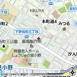 鶴見小野徒歩5分愛場宅akippa駐車場周辺の地図